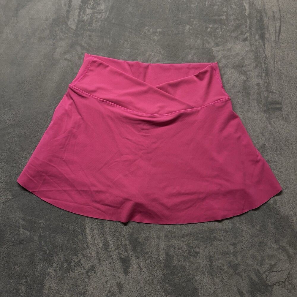Women’s Sz XL Hot Pink Skort Sport Performance Stretch Skirt Bike Shorts Stretch - Picture 2 of 9